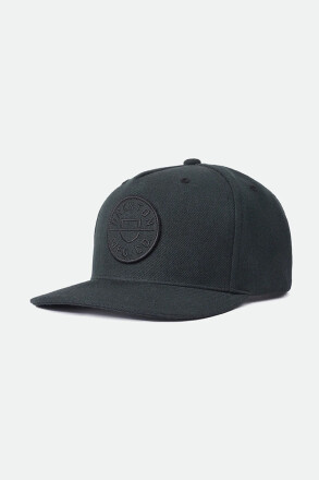 Brixton Crest Snapback Cap Black
