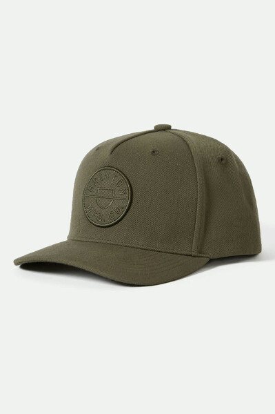 Brixton Crest Snapback Cap Ivy Green