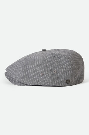 Brixton Lightweight Brood Cap Light Grey White Stripe