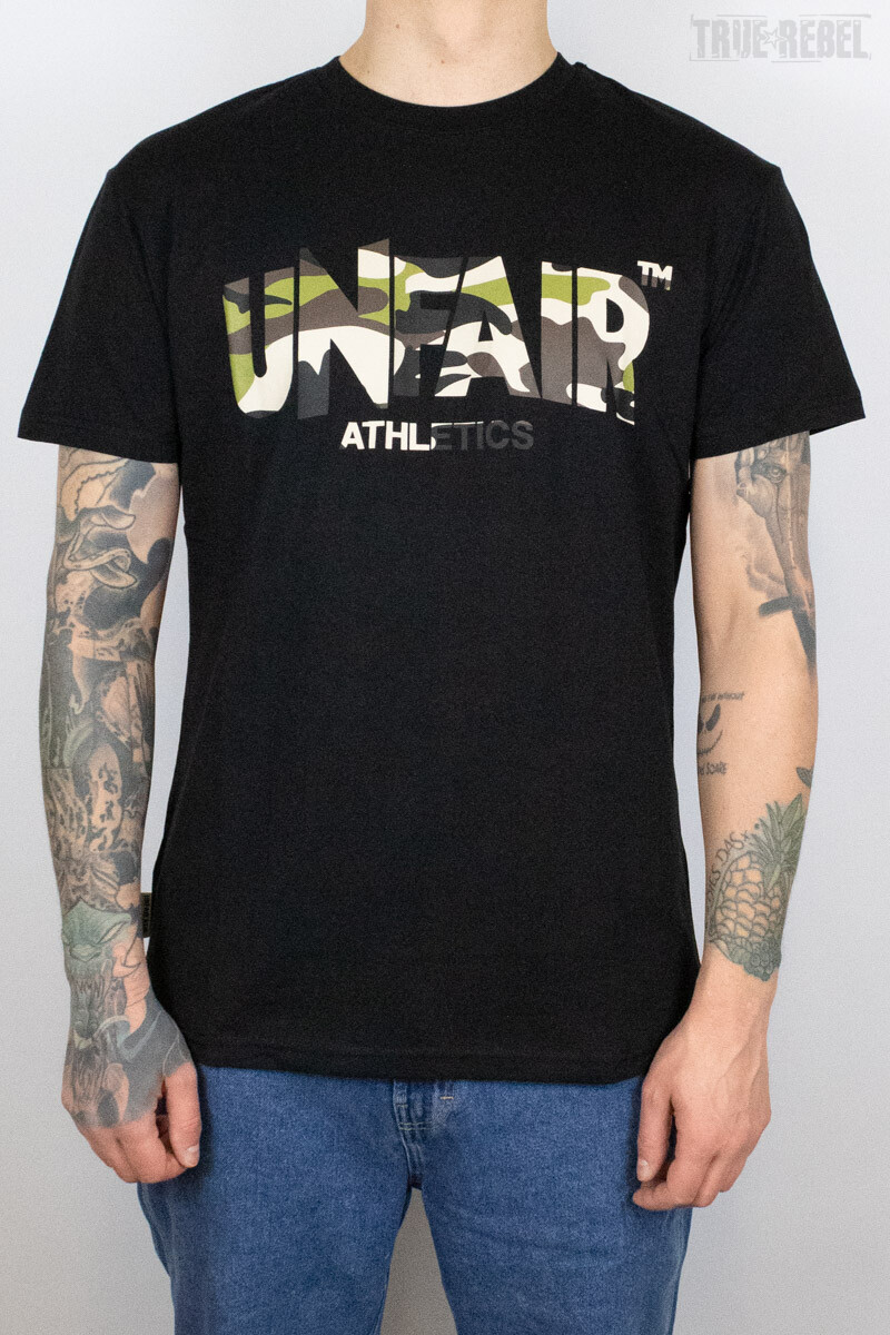 Unfair Athletics Classic Label Camo T-Shirt Black