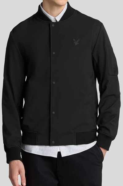 Lyle & Scott Softshell Bomber Jacket Jet Black