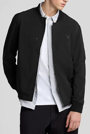 Lyle & Scott Softshell Bomber Jacket Jet Black