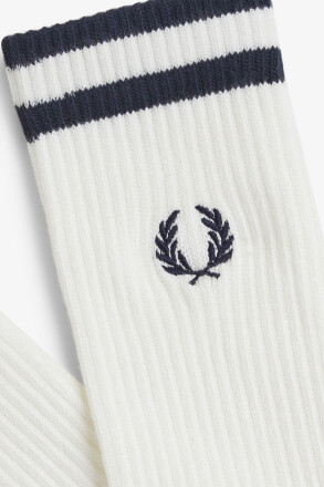 Fred Perry Tennis Socks White Navy