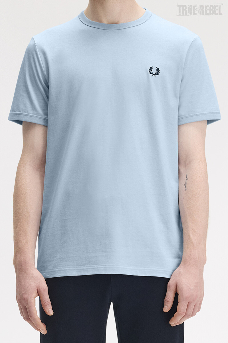 Fred Perry Ringer T-Shirt Light Smoke