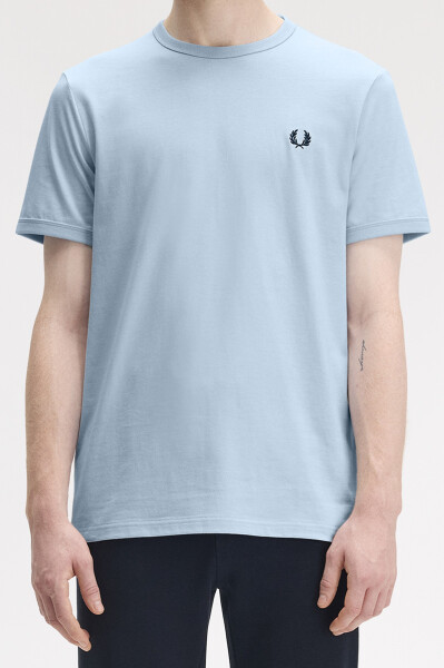 Fred Perry Ringer T-Shirt Light Smoke