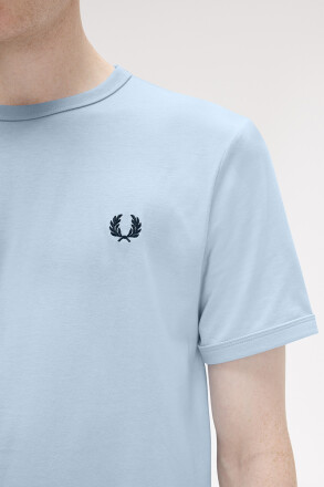 Fred Perry Ringer T-Shirt Light Smoke