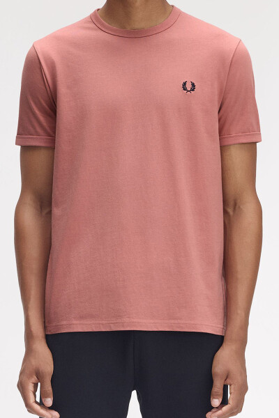 Fred Perry Ringer T-Shirt Putty Pink