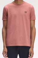 Fred Perry Ringer T-Shirt Putty Pink