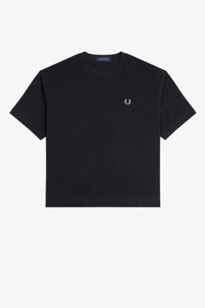 Fred Perry Ladies Pique T-Shirt Black