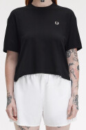 Fred Perry Ladies Pique T-Shirt Black