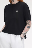 Fred Perry Ladies Pique T-Shirt Black