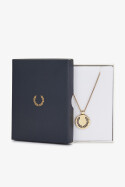 Fred Perry Laurel Wreath Pendant Necklace Gold