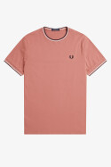 Fred Perry Twin Tipped T-Shirt Putty Pink Navy L