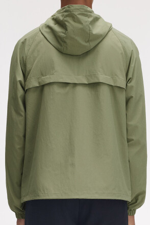 Fred Perry Hooded Taslan Shell Jacket Olive Mint