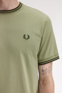Fred Perry Twin Tipped T-Shirt Olive Mint Night Green