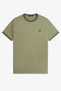 Fred Perry Twin Tipped T-Shirt Olive Mint Night Green