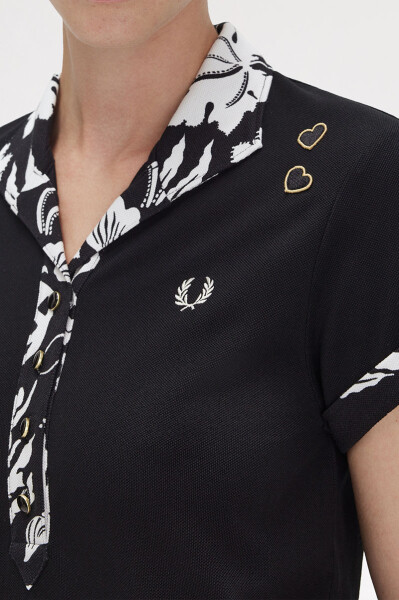 Fred Perry Amy Winehouse Printed Trim Polo Shirt Black, 120,00 €