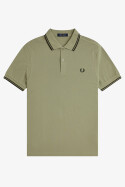 Fred Perry Twin Tipped Polo Shirt Olive Mint Night Green