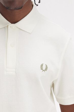Fred Perry Polo Shirt Light Ecru Olive Mint