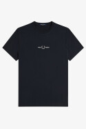 Fred Perry Embroidered T-Shirt Navy
