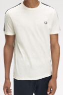 Fred Perry Contrast Tape Ringer T-Shirt Light Ecru Anchor Grey