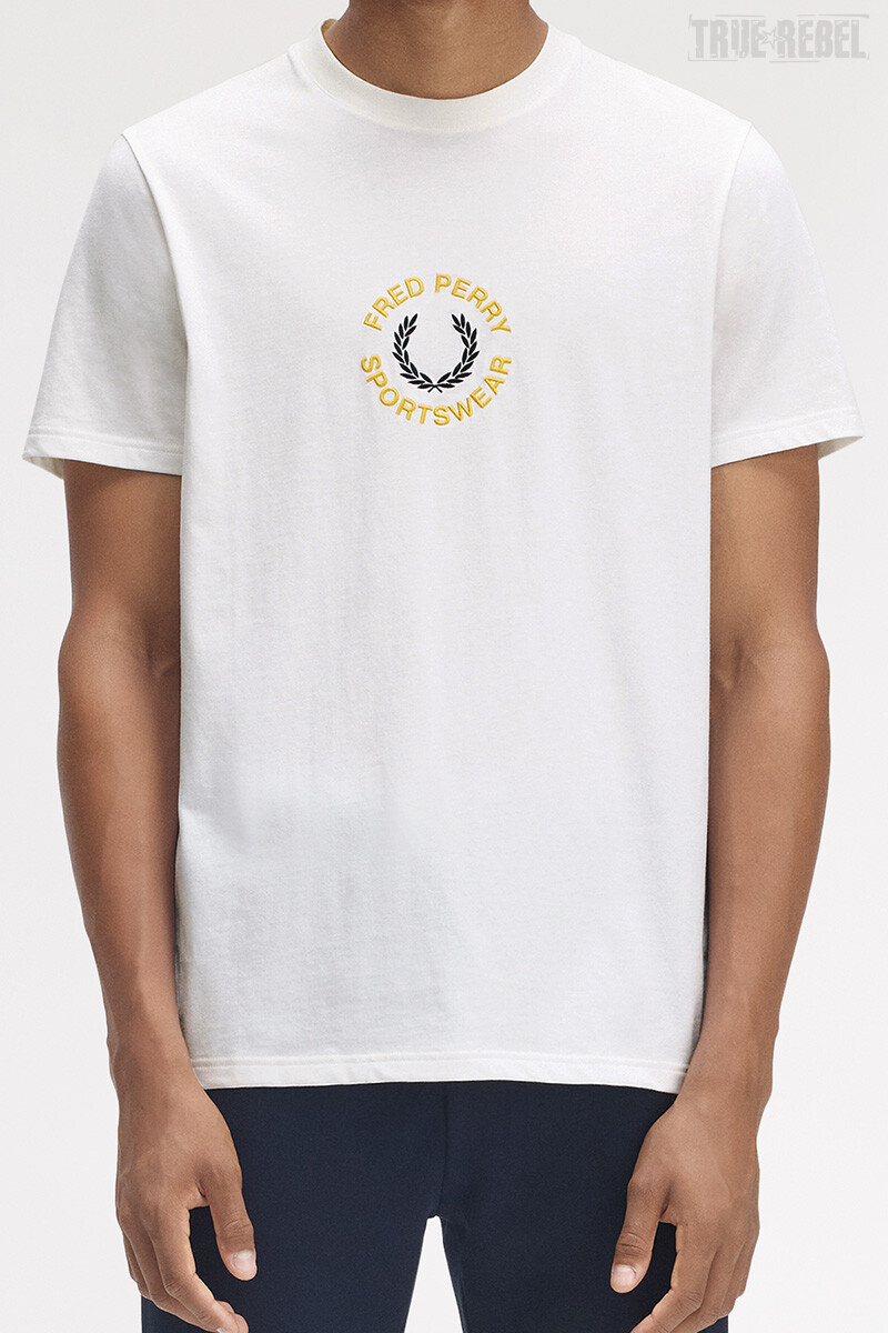 Fred Perry Sportswear Graphic T-Shirt Snow White