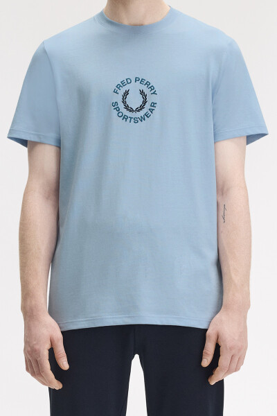 Fred Perry Sportswear Graphic T-Shirt Light Smoke
