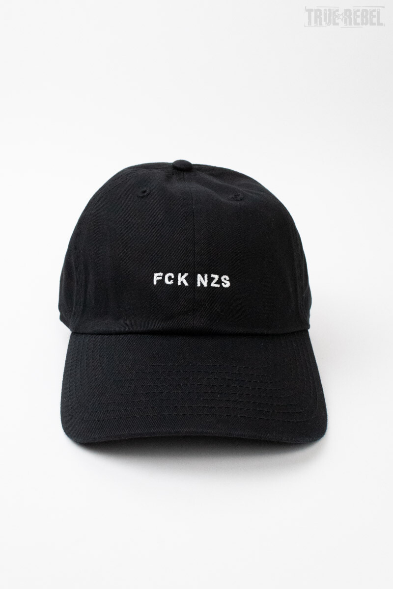 True Rebel Cap FCK NZS Lettering Black