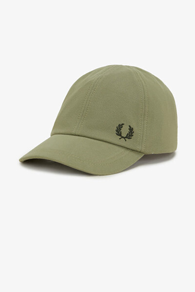 Fred Perry Classic Pique Cap Olive Mint Night Green