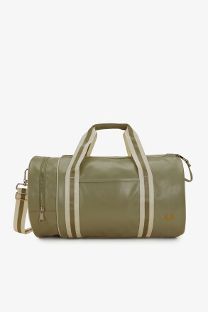 Fred Perry Classic Large Barrel Bag Olive Mint