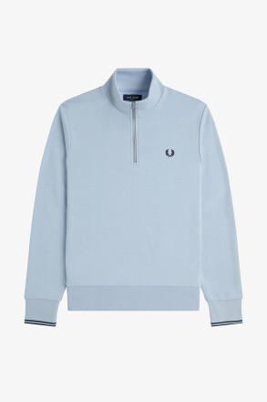 Fred Perry Halfzip Sweater Light Smoke Navy