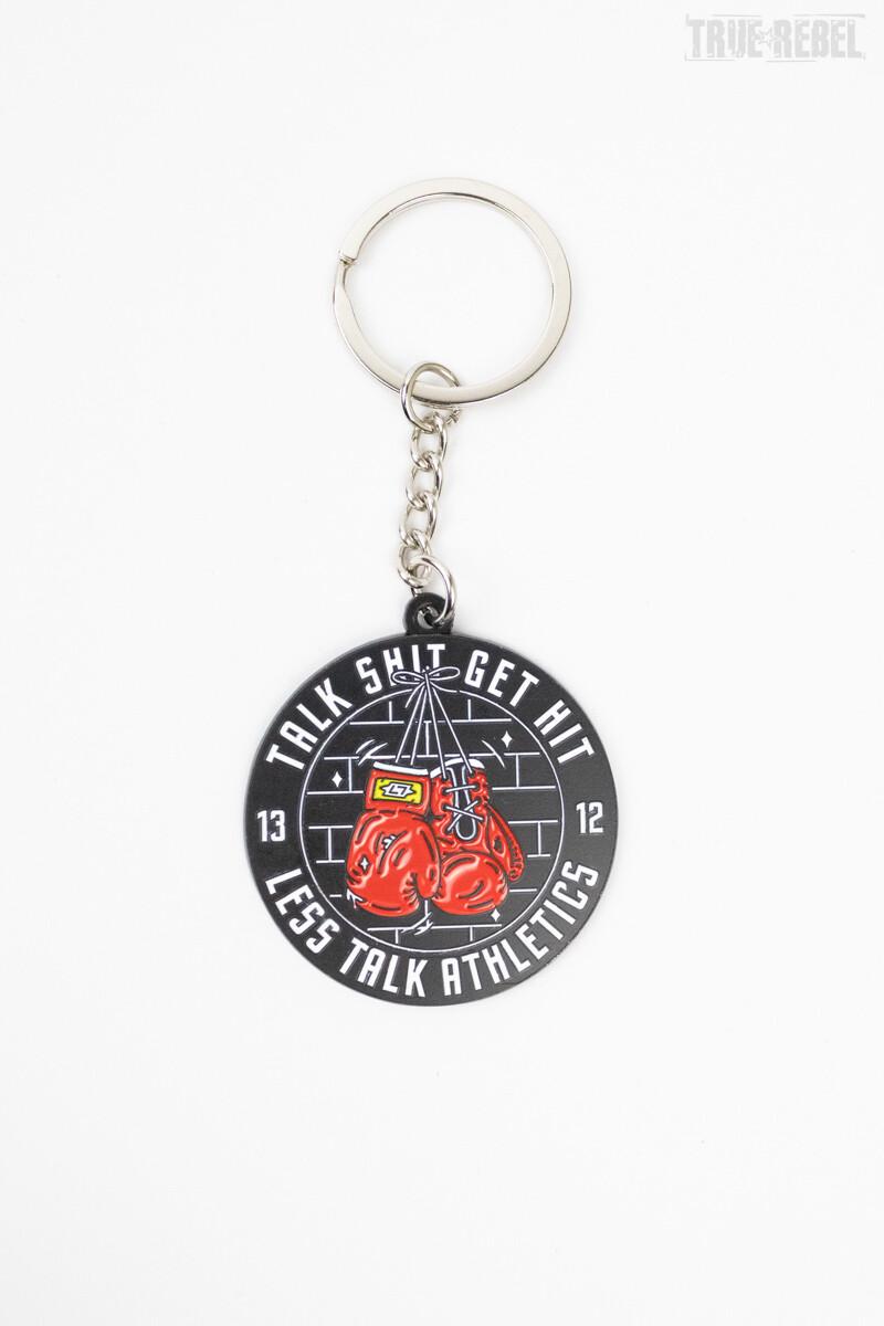 Less Talk Talk Shit Keychain Metal