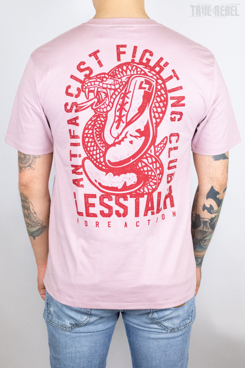 Less Talk T-Shirt Snake Pink box