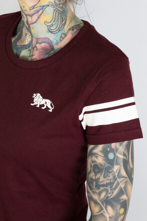 Lonsdale Ladies Shirt Corton Oxblood Ecru