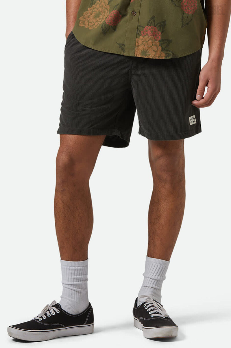 Brixton Everyday Corduroy Shorts Washed Black