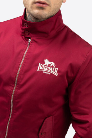 Lonsdale Classic Harrington Jacket Cherry Red