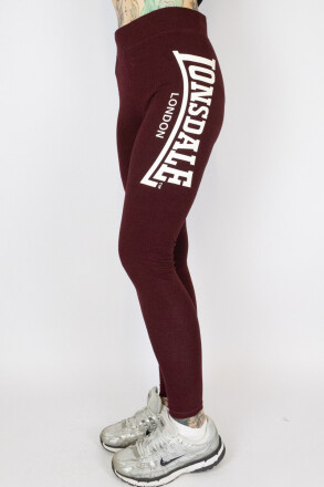 Lonsdale Lowstoft Leggings Oxblood