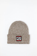 True Rebel Beanie FCK NZS Heather Oatmeal