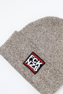 True Rebel Beanie FCK NZS Heather Oatmeal