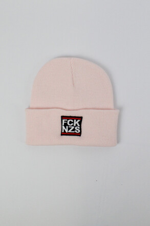 True Rebel Beanie FCK NZS Pastel Pink
