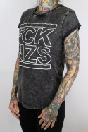 True Rebel Ladies Shirt FCK NZS Outline Acid Black