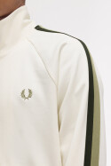 Fred Perry Two Colour Tape Track Jacket Light Ecru