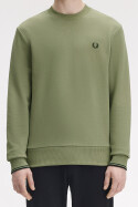Fred Perry Crew Neck Sweater Olive Mint