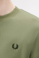 Fred Perry Crew Neck Sweater Olive Mint