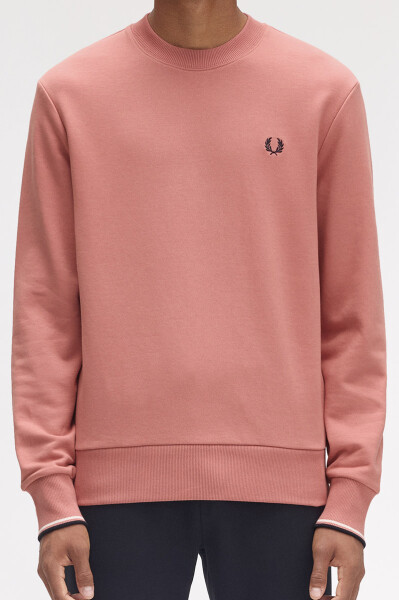 Fred Perry Crew Neck Sweater Putty Pink