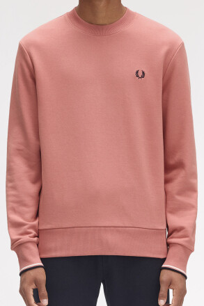 Fred Perry Crew Neck Sweater Putty Pink
