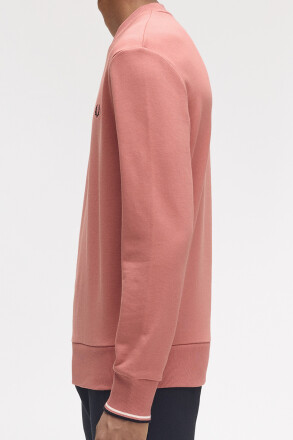 Fred Perry Crew Neck Sweater Putty Pink