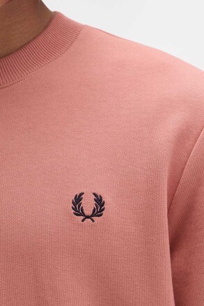 Fred Perry Crew Neck Sweater Putty Pink