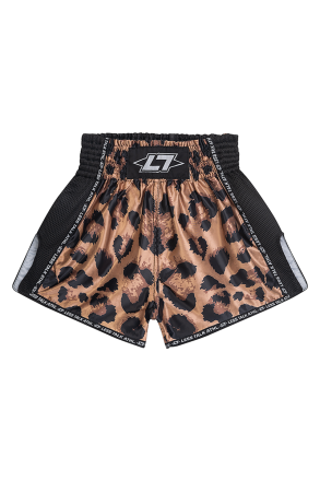 Less Talk Taped Muay Thai Shorts Leo Black