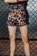 Less Talk Taped Muay Thai Shorts Leo Black